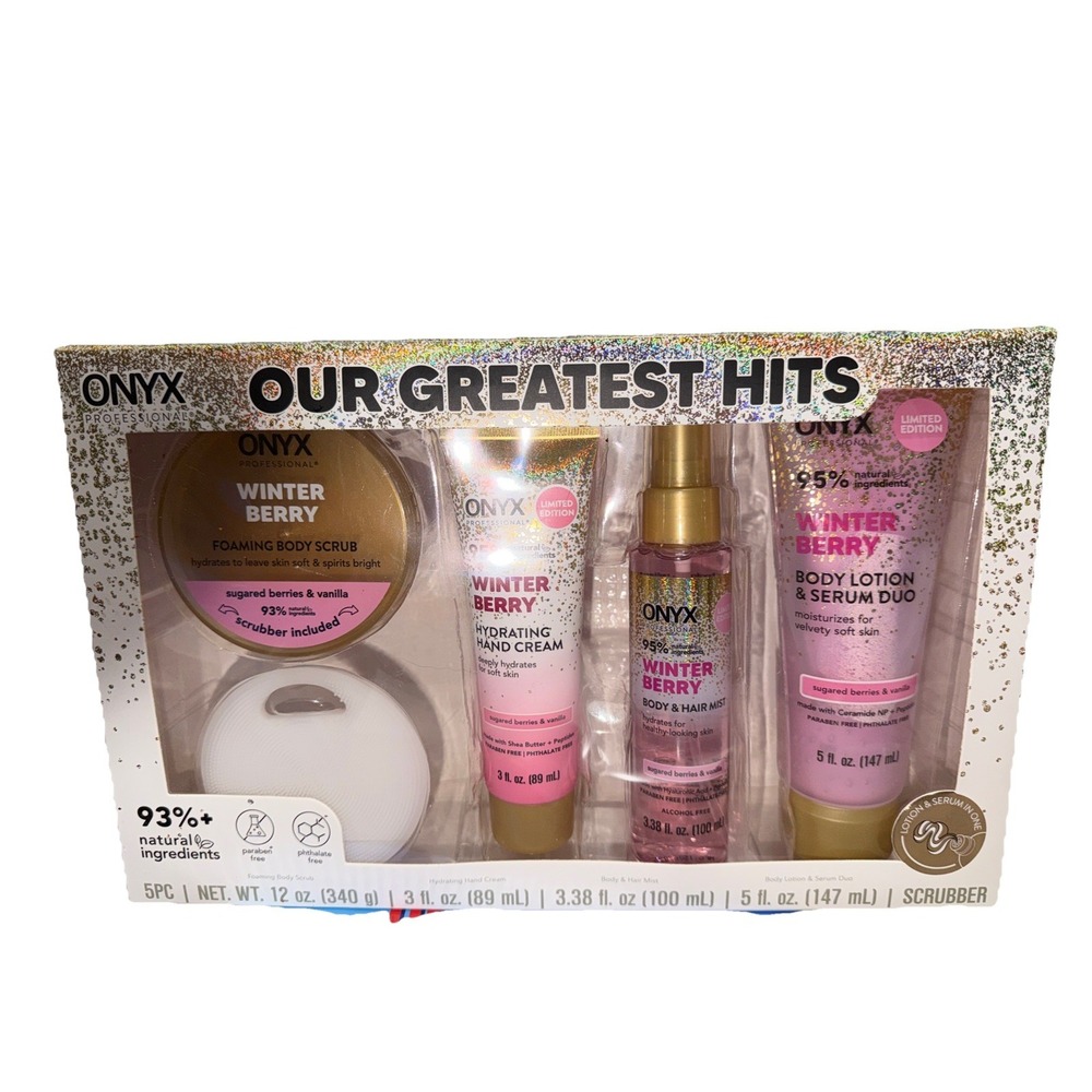 ONYX Our Greatest Hits Winter Berry Limited Edition 5PC Gift Set Brand New